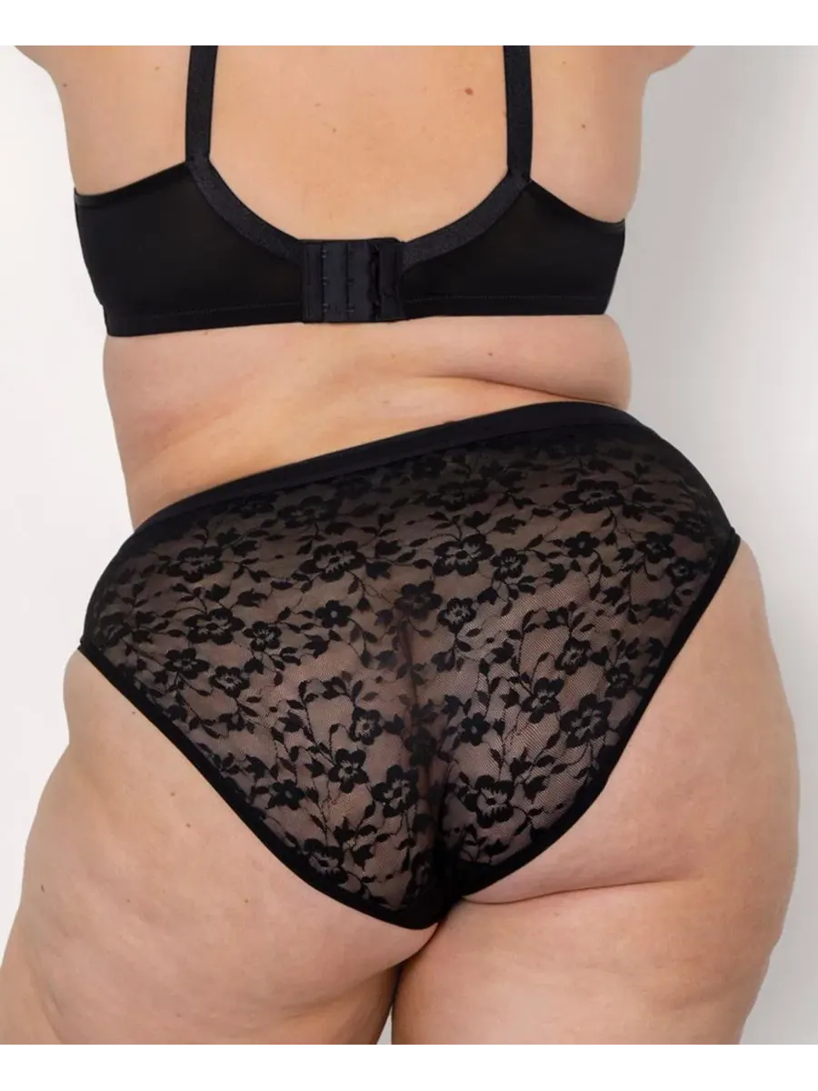 Трусы-слипы женские из кружева High Cut Curvy Couture — изображение 3 из 4, черный