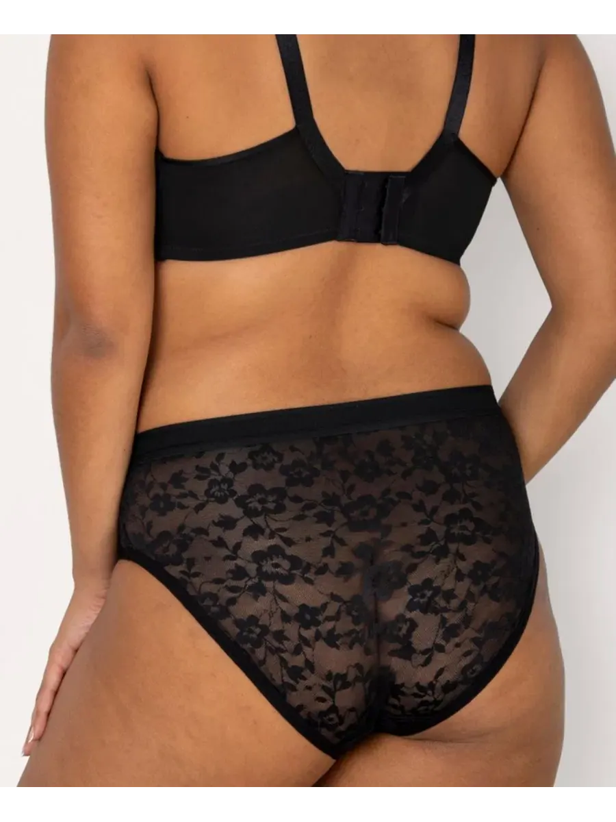 Трусы-слипы женские из кружева High Cut Curvy Couture — изображение 4 из 4, черный