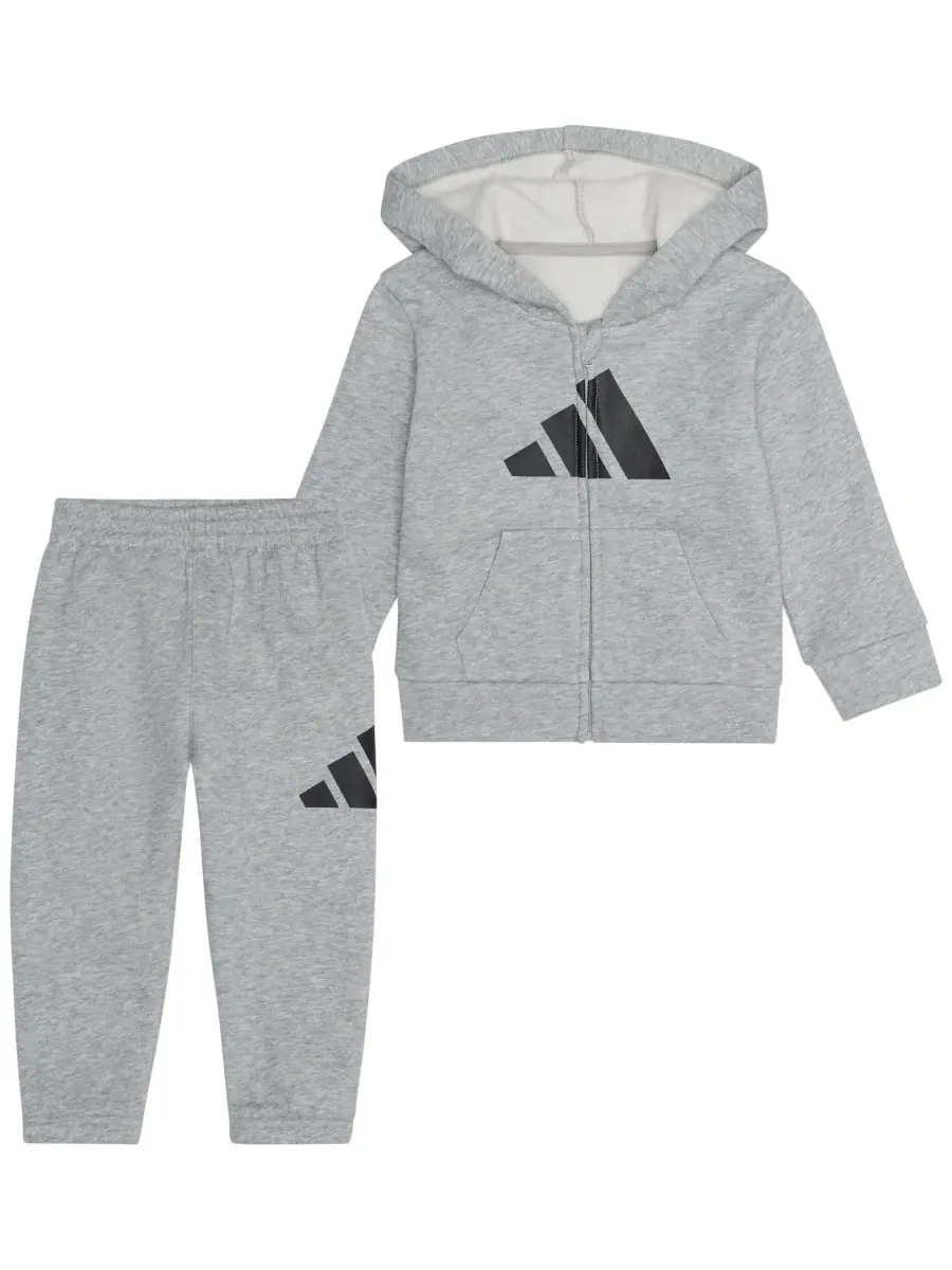 Комплект из футера: куртка на молнии с капюшоном и джоггеры adidas