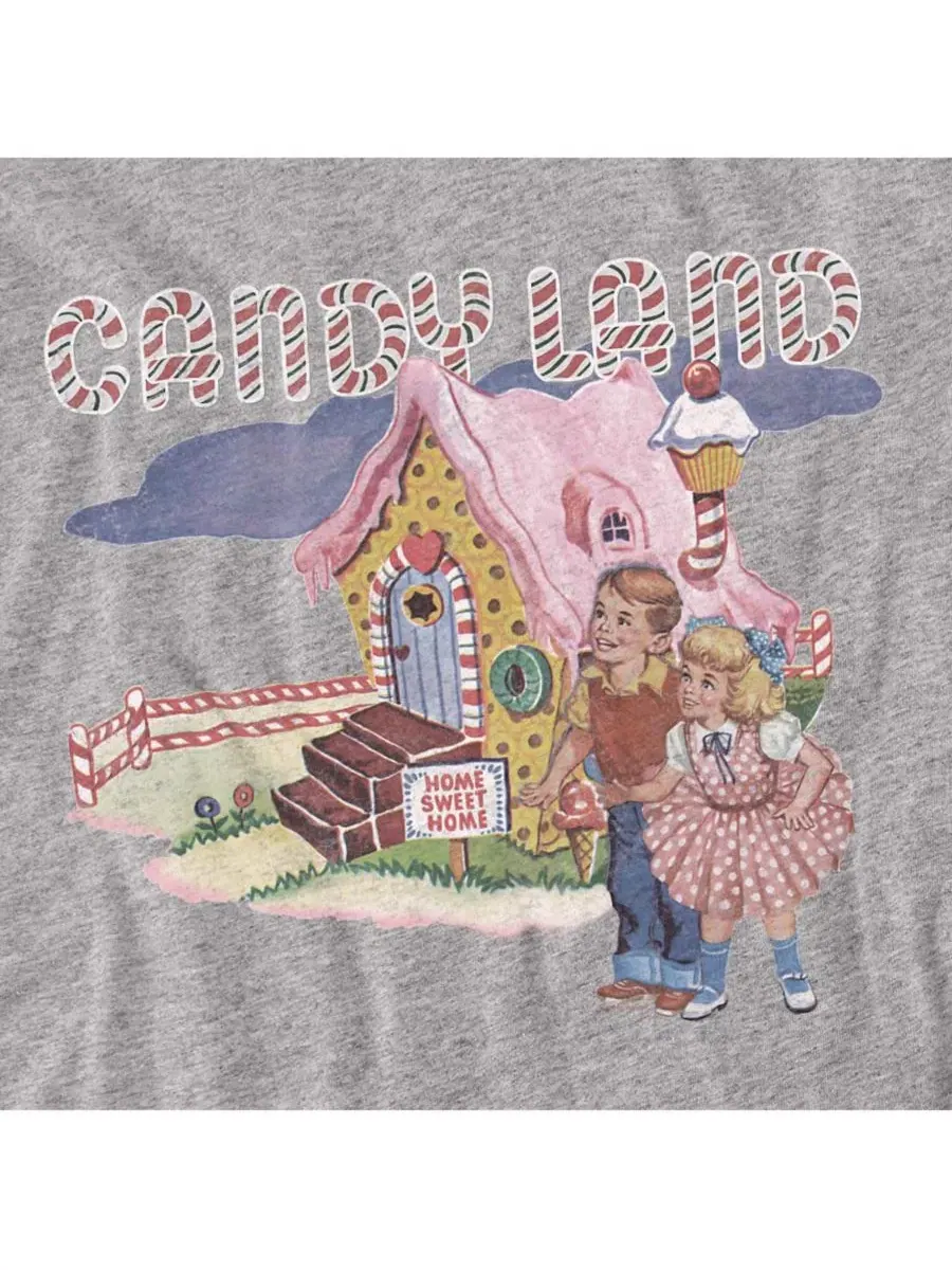 Футболка с принтом Candy Land Hasbro+ — изображение 2 из 3, приглушенный