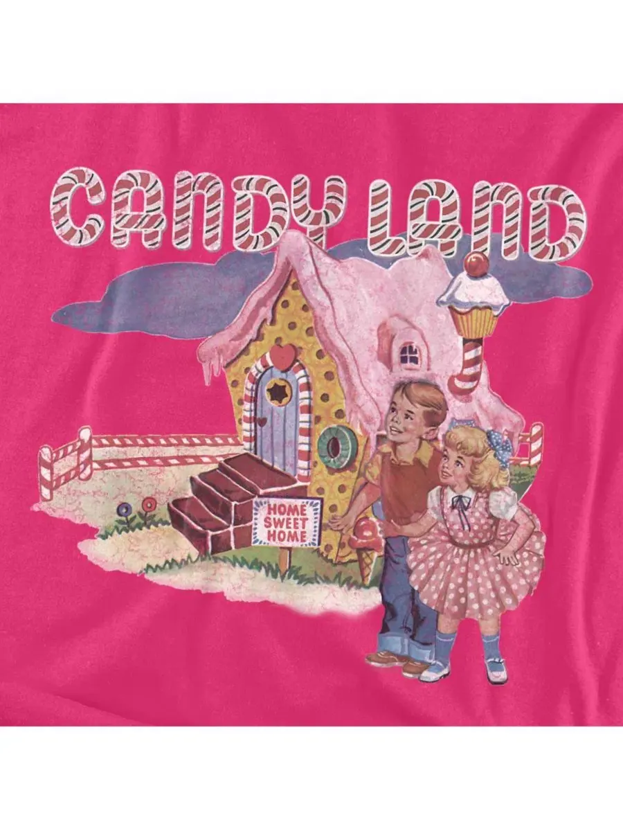Футболка из хлопка Candy Land Hasbro+ — изображение 3 из 3, розовый
