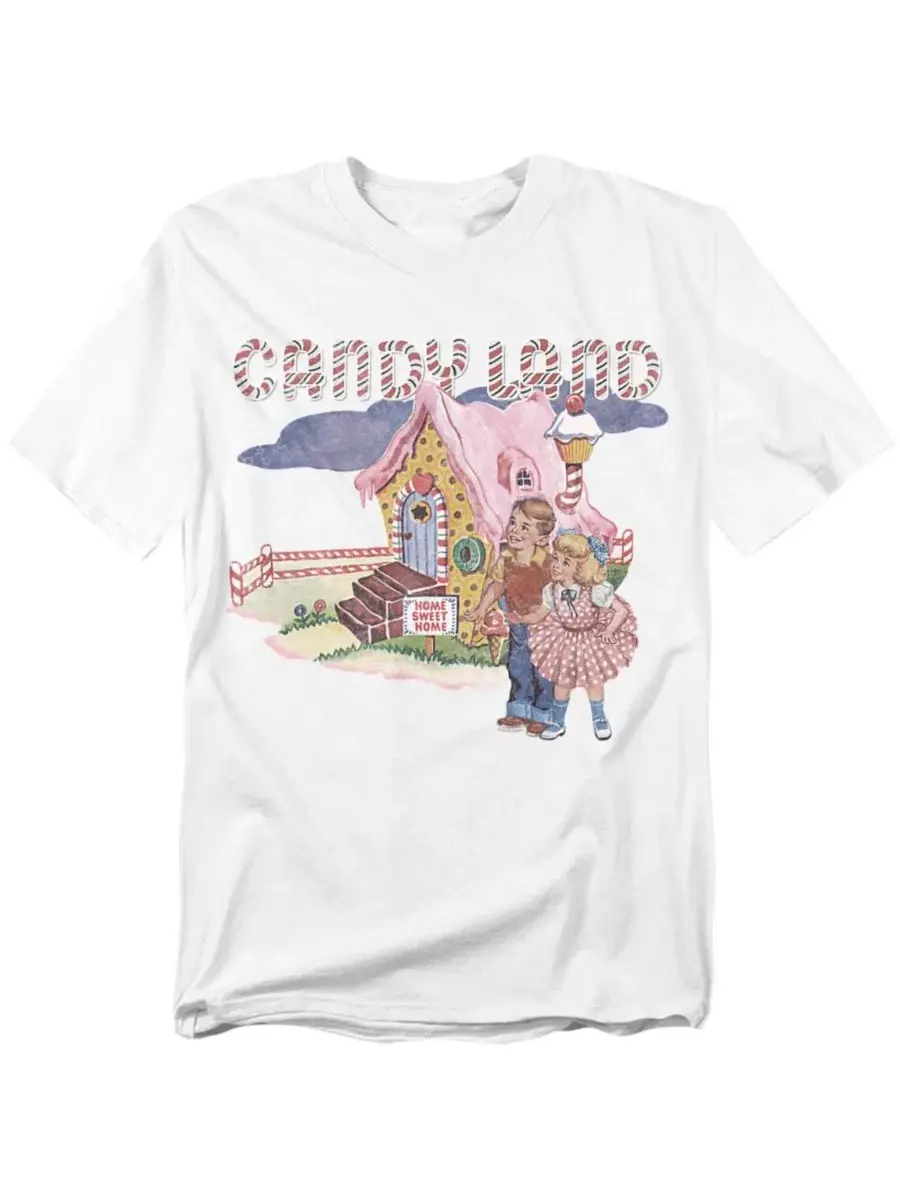 Футболка хлопковая с принтом Candy Land Hasbro+ — белый