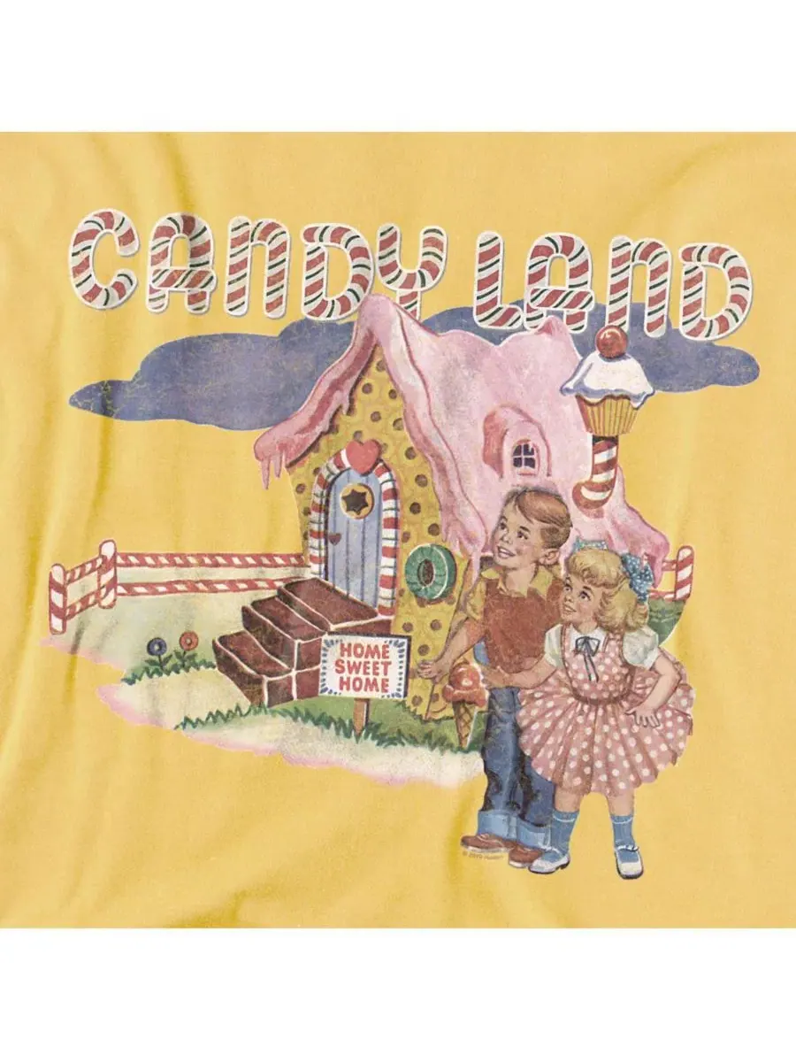 Футболка с принтом Candy Land Hasbro+ — изображение 3 из 3, желтый