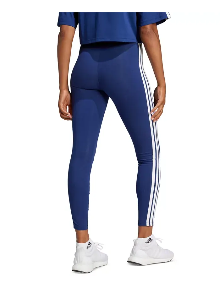 Женские облегающие леггинсы с высокой посадкой и полной длиной adidas — изображение 2 из 5, темный синий/белый