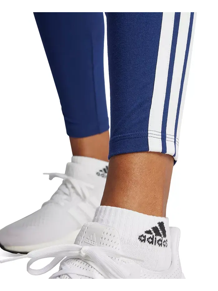 Женские облегающие леггинсы с высокой посадкой и полной длиной adidas — изображение 5 из 5, темный синий/белый