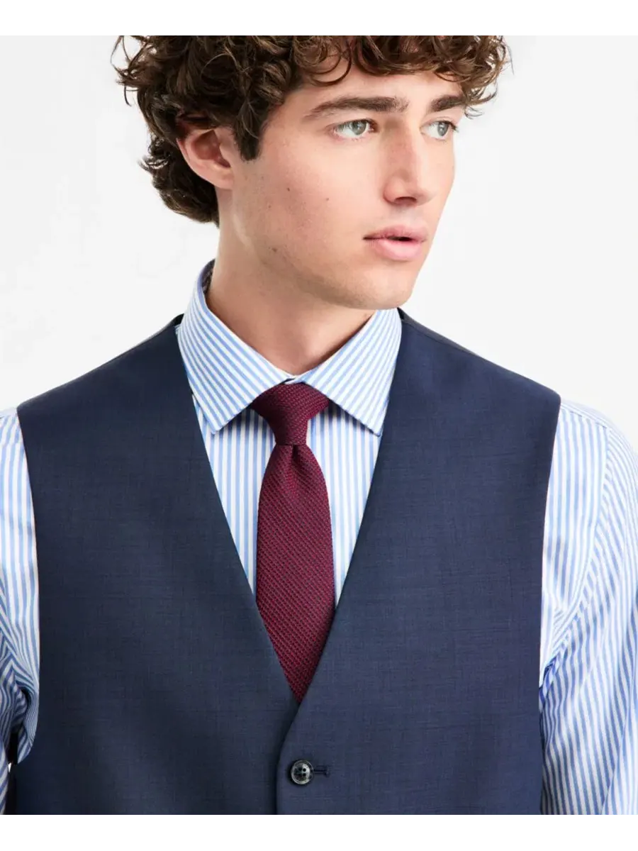 Жилет мужской Modern Fit из шерсти TH-Flex Tommy Hilfiger — изображение 3 из 3, синий