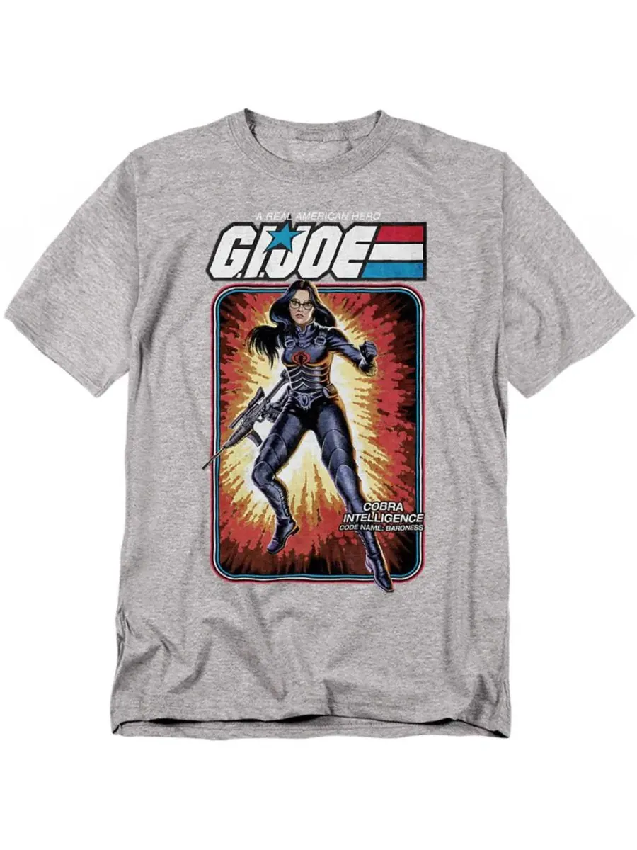 Футболка с принтом G.I. Joe Baroness Hasbro+ — серый