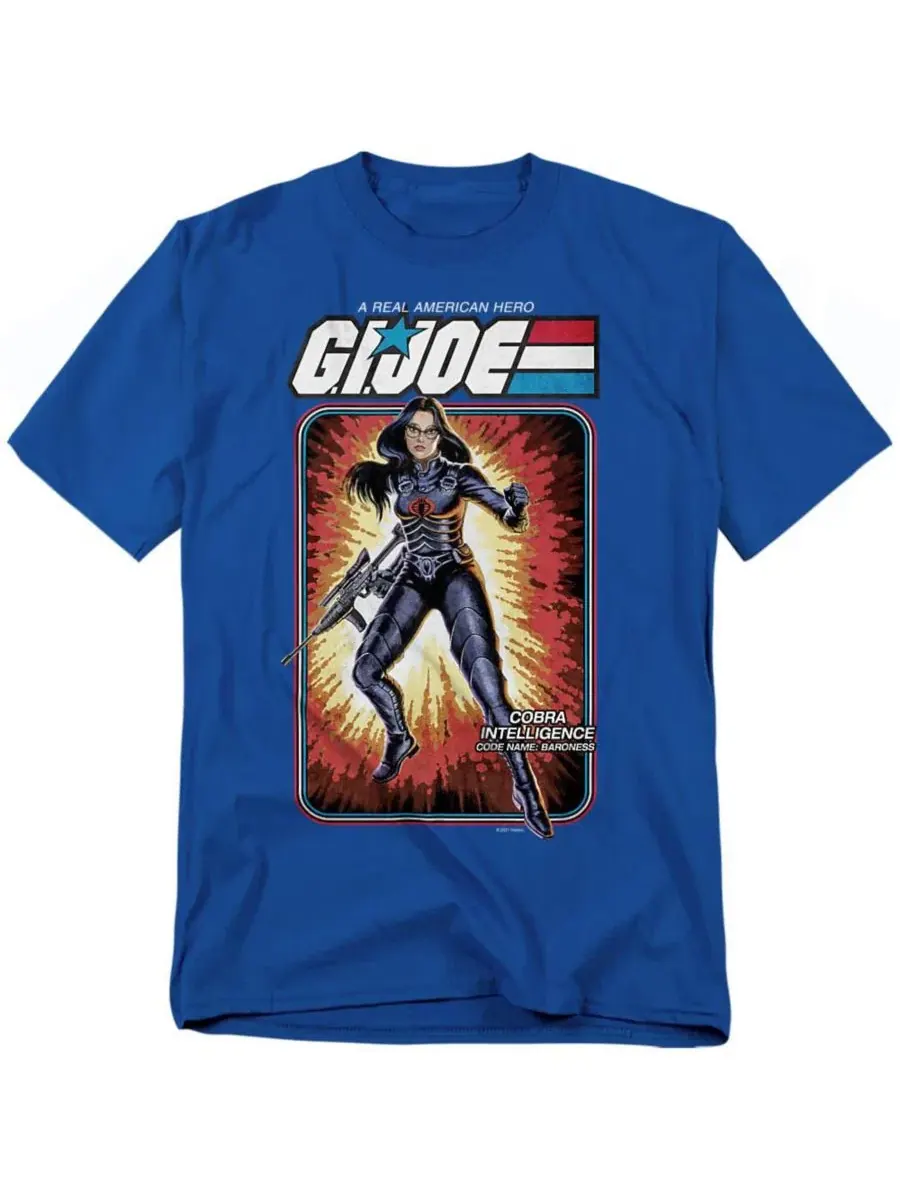 Футболка с принтом G.I. Joe Baroness Hasbro+ — изображение 1 из 3, королевский
