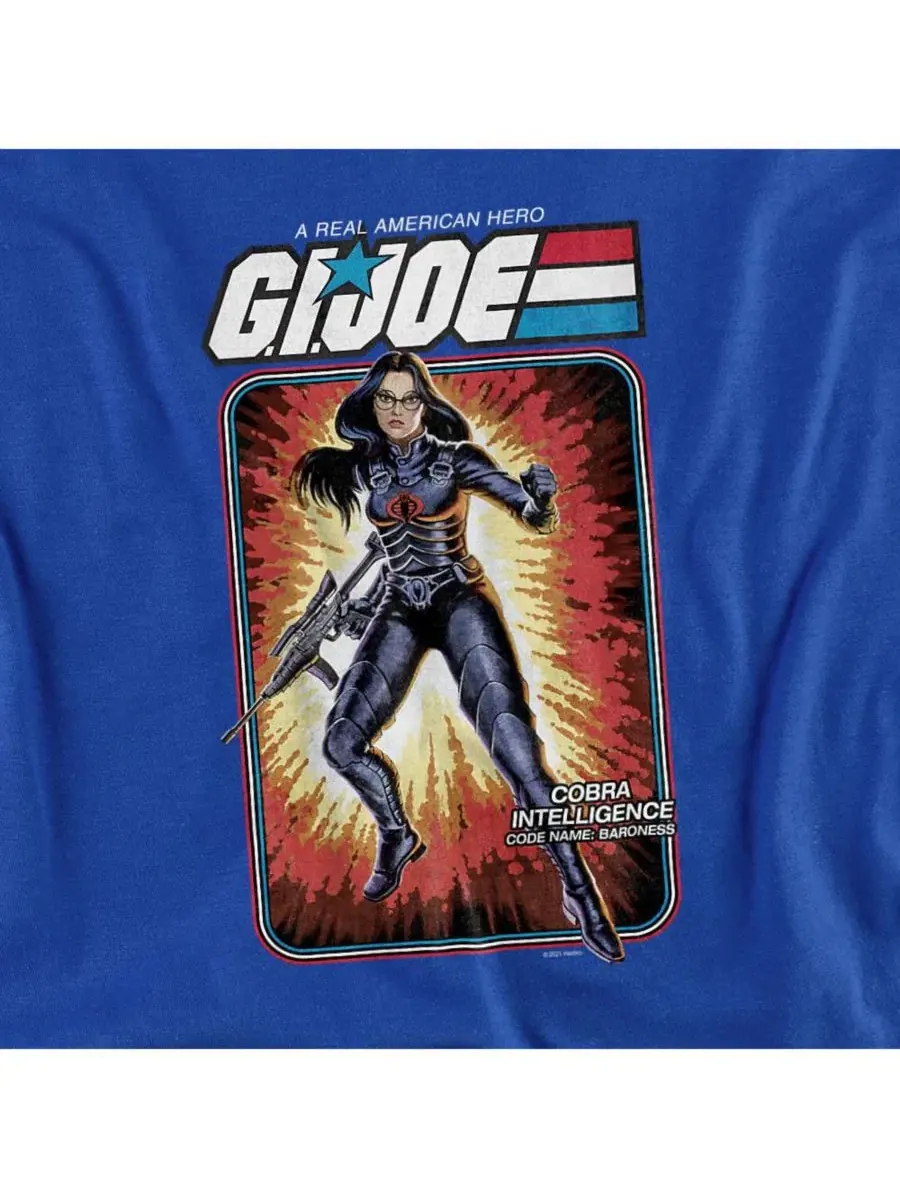 Футболка с принтом G.I. Joe Baroness Hasbro+ — изображение 3 из 3, королевский