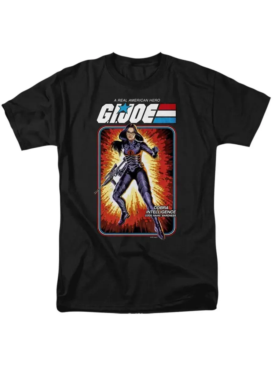 Футболка с принтом G.I. Joe Baroness Card Hasbro+ — изображение 1 из 3, фиолетовый
