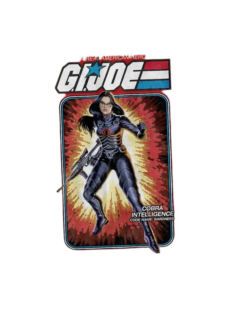 Футболка с принтом G.I. Joe Baroness Card Hasbro+ — изображение 2 из 3, фиолетовый