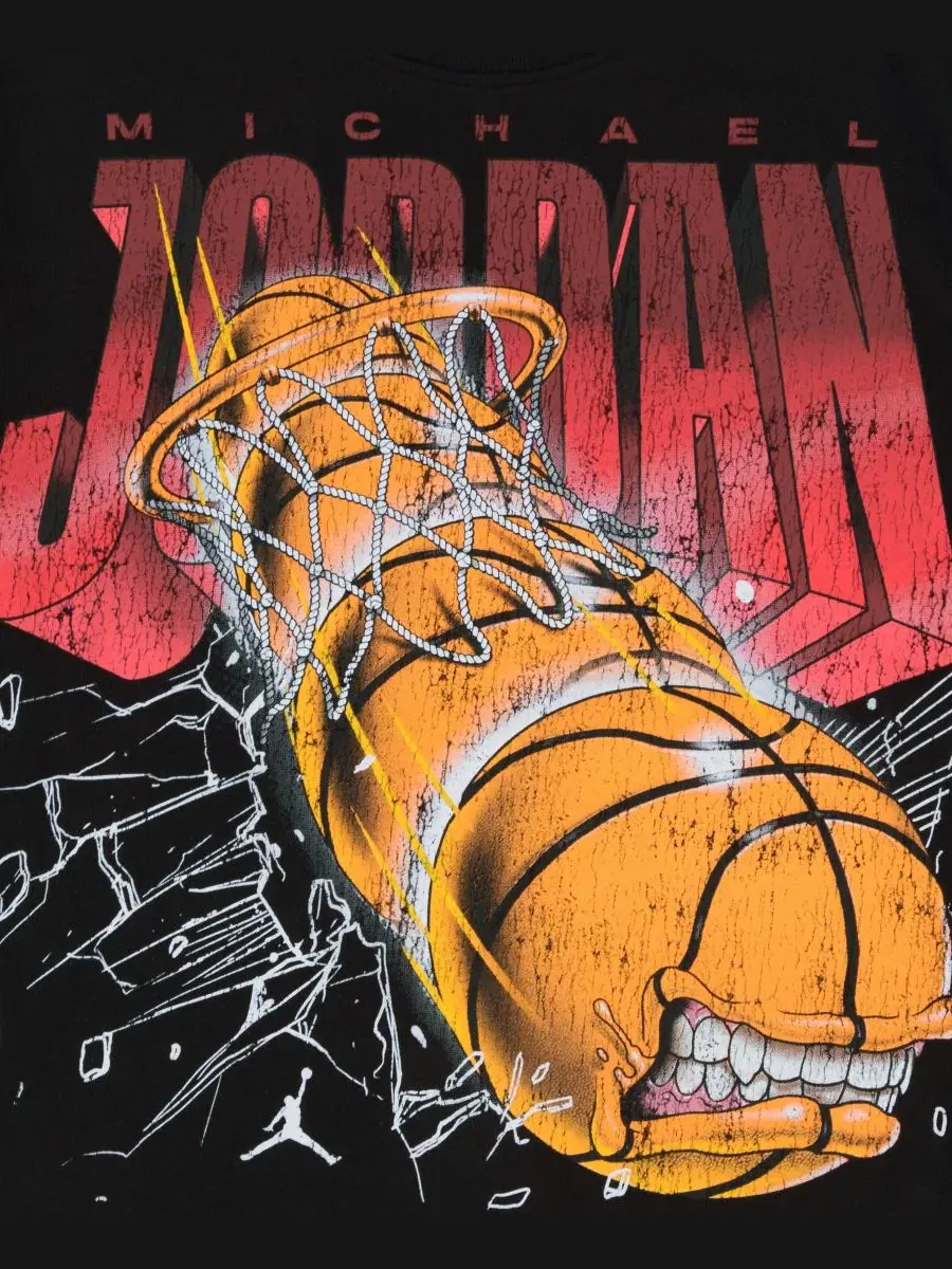 Футболка с принтом Monster Ball Jordan — изображение 3 из 3, черный