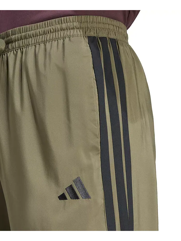 Мужские брюки Stanford Essential с тремя полосками и открытым низом adidas — изображение 3 из 4, оливковый