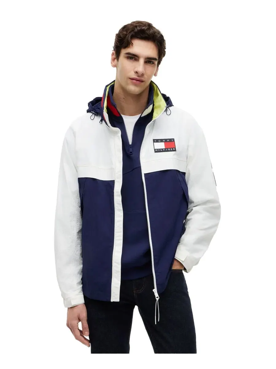 Ветровка мужская с воротником-стойкой, на молнии, легкая Tommy Hilfiger