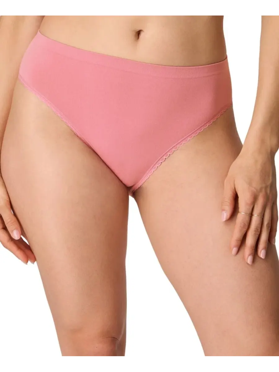 Трусы-слипы с высокой посадкой, бесшовные, из 4-way стрейч ткани Maidenform — изображение 1 из 4, розовый