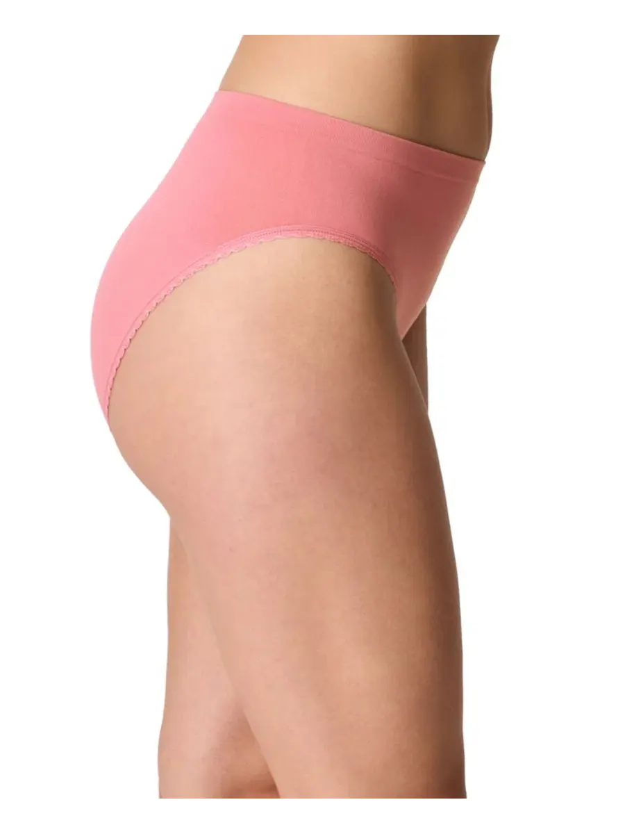 Трусы-слипы с высокой посадкой, бесшовные, из 4-way стрейч ткани Maidenform — изображение 2 из 4, розовый
