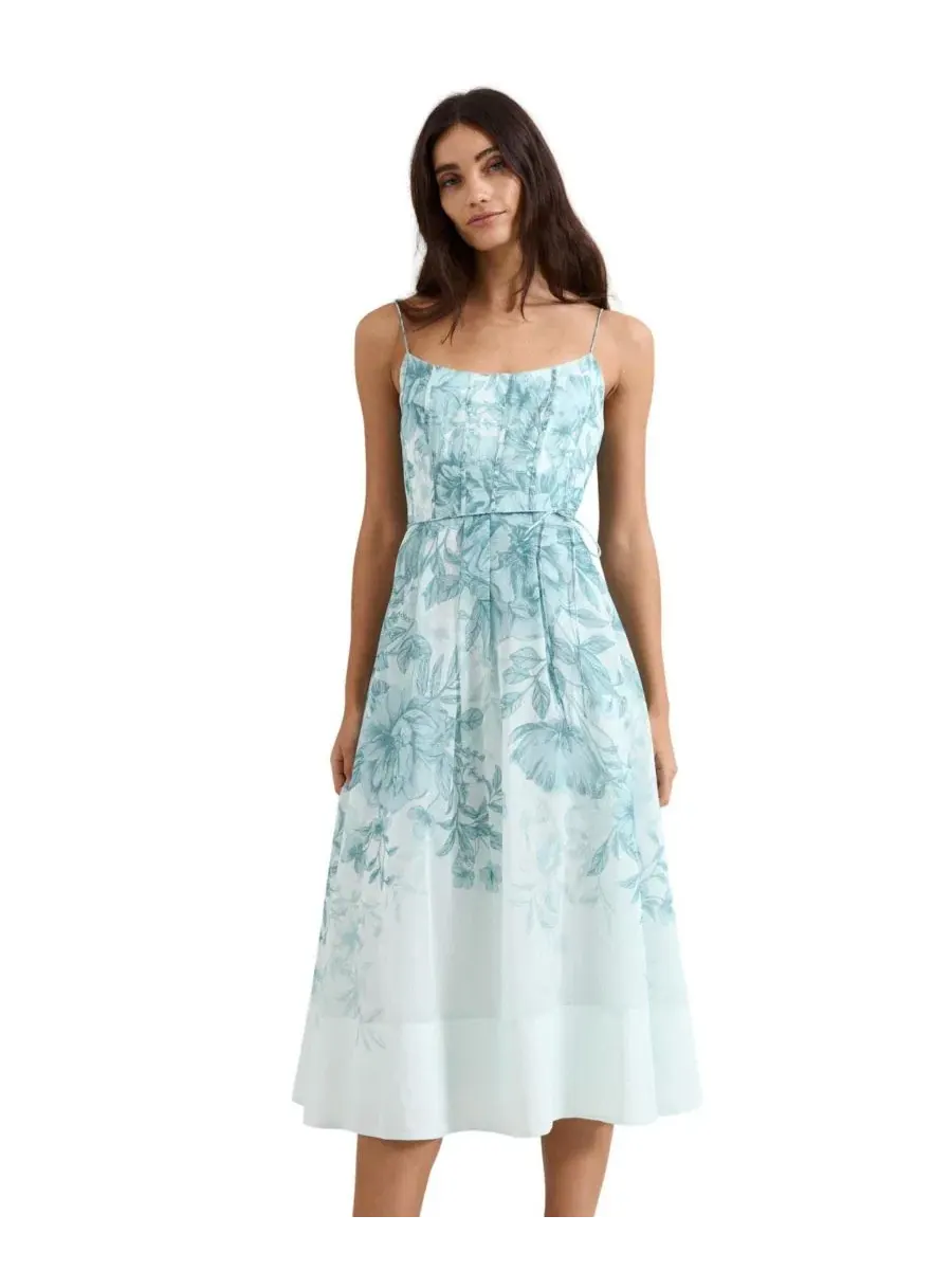 Платье миди Velicia Floral Phase Eight — синий