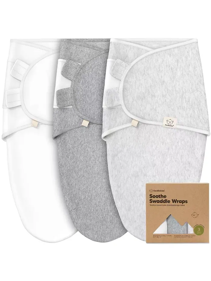 3pk Soothe Baby Swaddle, органические спальные мешки-пеленки для младенцев, спальный мешок-пеленка — изображение 1 из 10