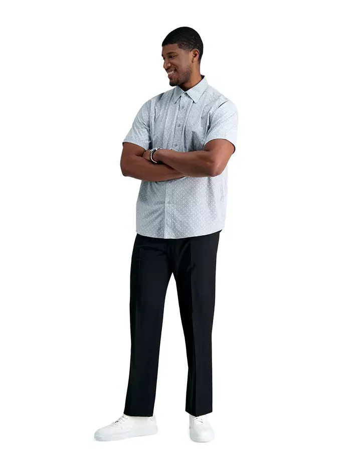 Мужские классические брюки с плоской передней частью Big & Tall Premium Comfort Stretch Haggar — 1