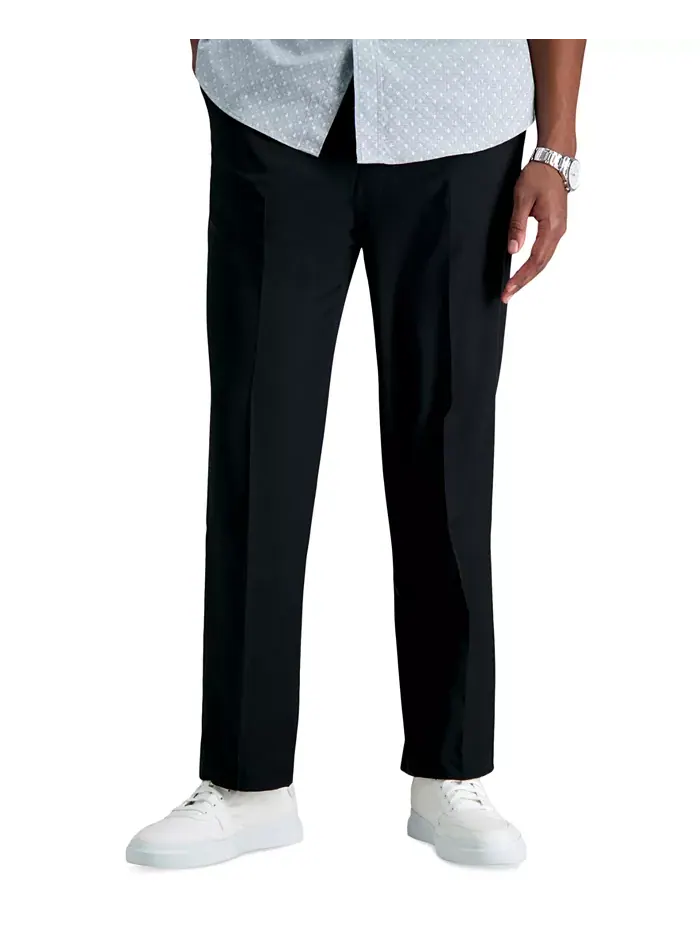 Мужские классические брюки с плоской передней частью Big & Tall Premium Comfort Stretch Haggar — 2