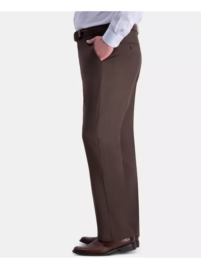 Мужские классические брюки с плоской передней частью Big & Tall Premium Comfort Stretch Haggar — 3
