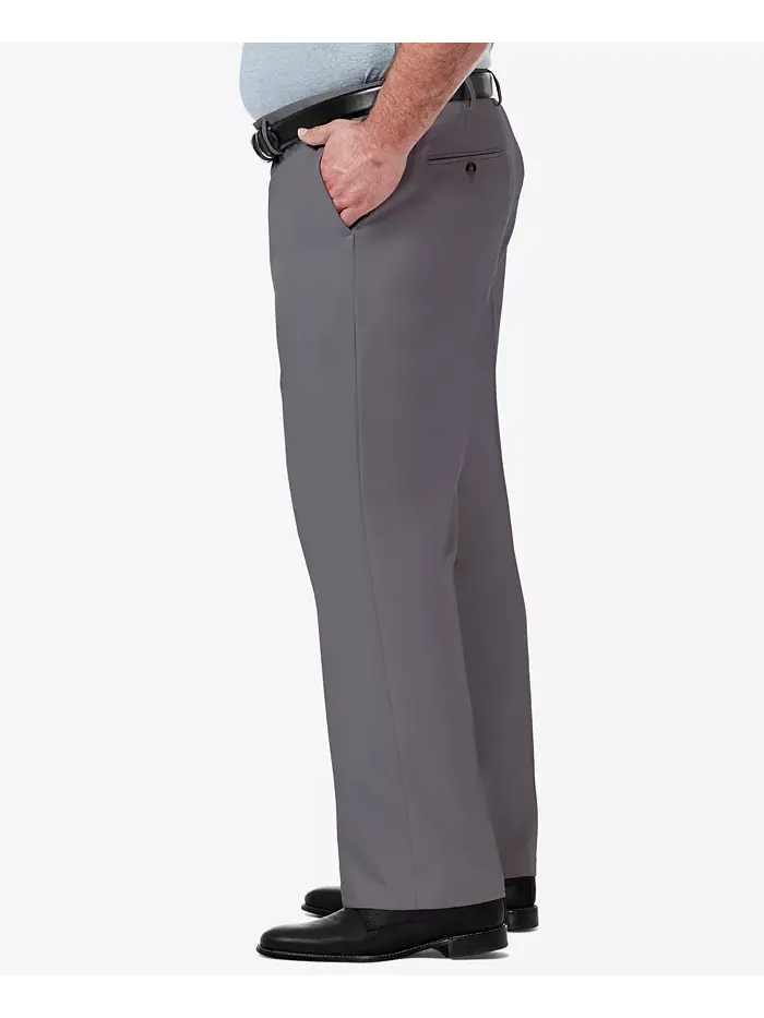Мужские классические брюки с плоской передней частью Big & Tall Premium Comfort Stretch Haggar — 3