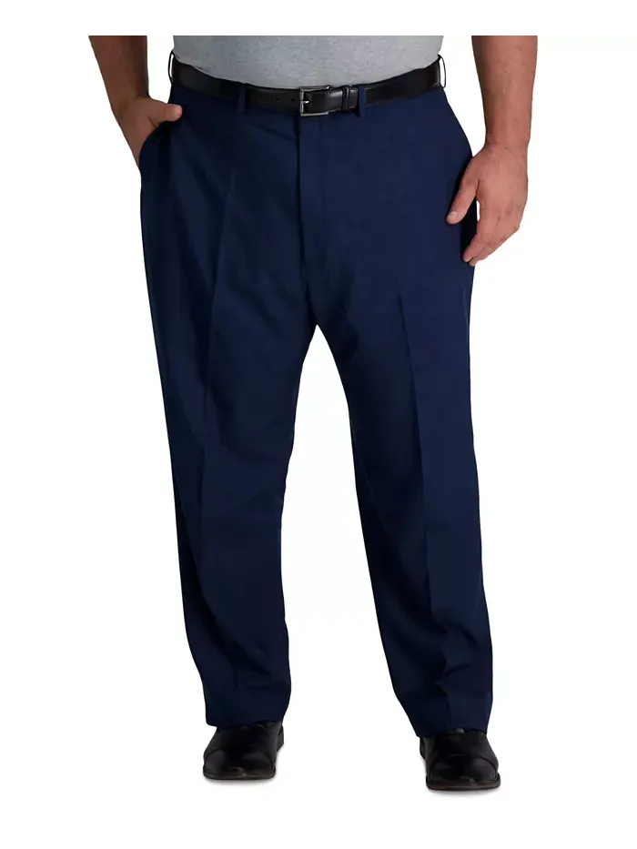 Мужские классические брюки с плоской передней частью Big & Tall Premium Comfort Stretch Haggar — 2