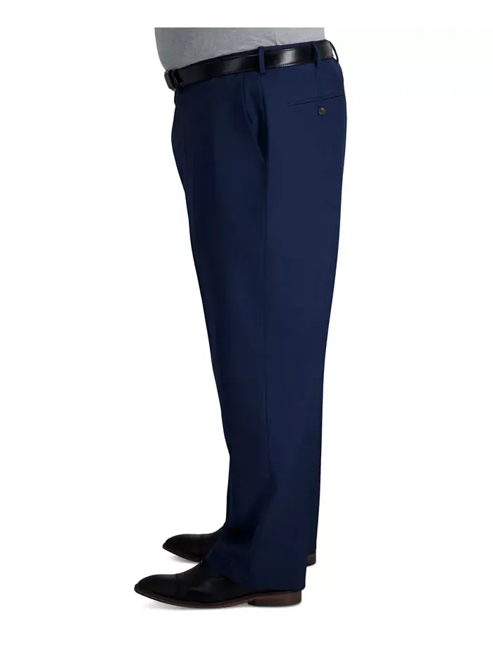 Мужские классические брюки с плоской передней частью Big & Tall Premium Comfort Stretch Haggar — 4
