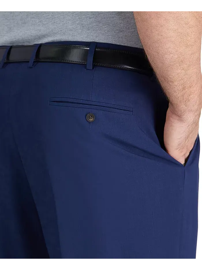 Мужские классические брюки с плоской передней частью Big & Tall Premium Comfort Stretch Haggar — 5