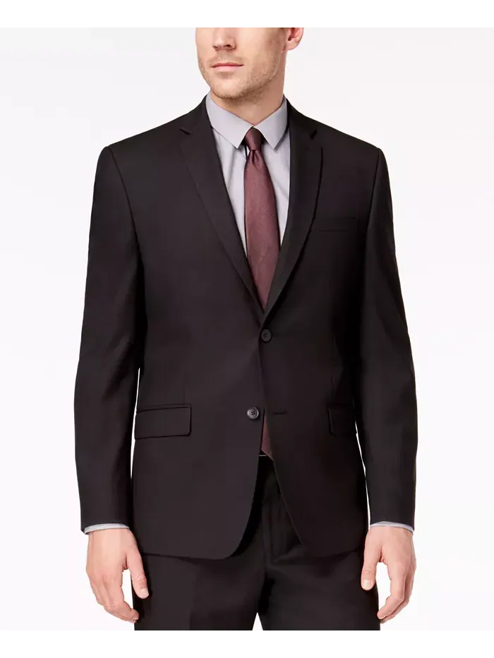 Мужской костюм Slim Fit от Andrew Marc Marc New York — изображение 3 из 9, черный