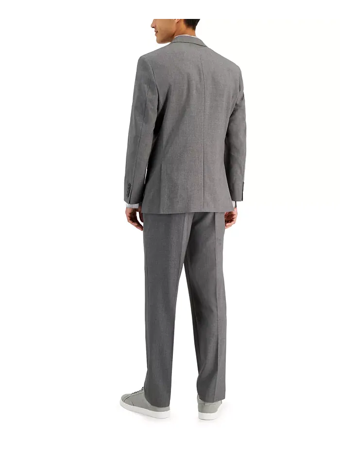 Мужской костюм Slim Fit от Andrew Marc Marc New York — изображение 2 из 6, серый