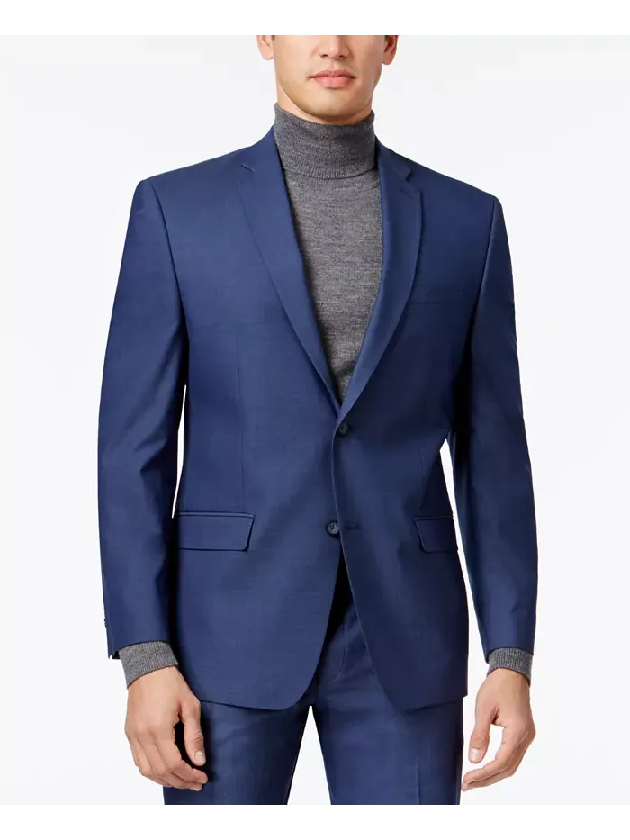 Мужской костюм Slim Fit от Andrew Marc Marc New York — изображение 3 из 7, синий