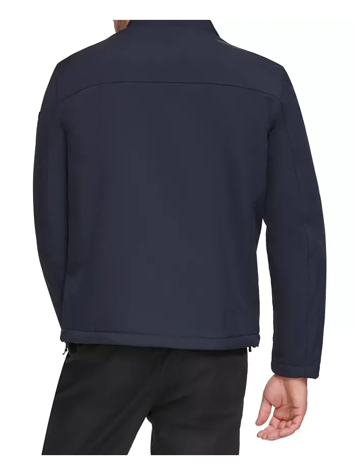 Мужская классическая мягкая куртка на подкладке из шерпы Calvin Klein — изображение 2 из 3, темно-синий