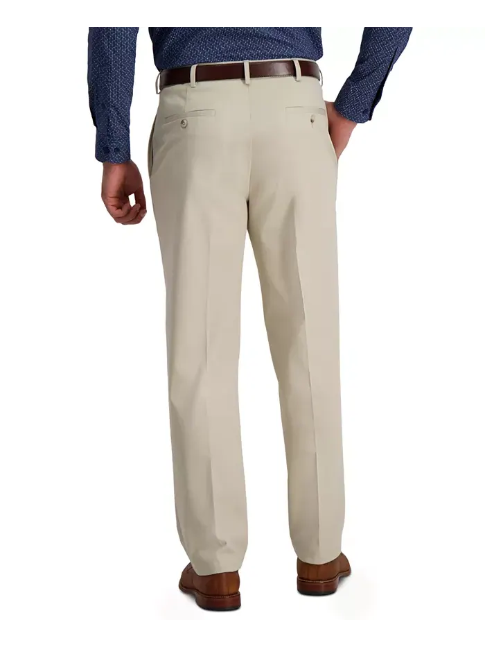 Мужские классические брюки с защипами Premium Khaki Iron Free Haggar — 2