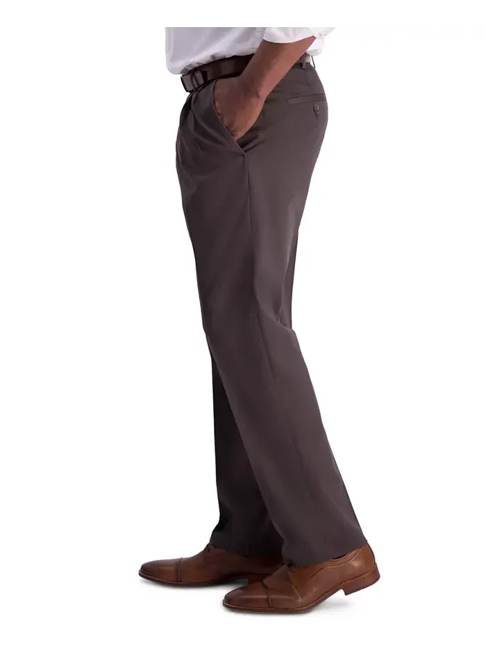 Мужские классические брюки с защипами Premium Khaki Iron Free Haggar — 3