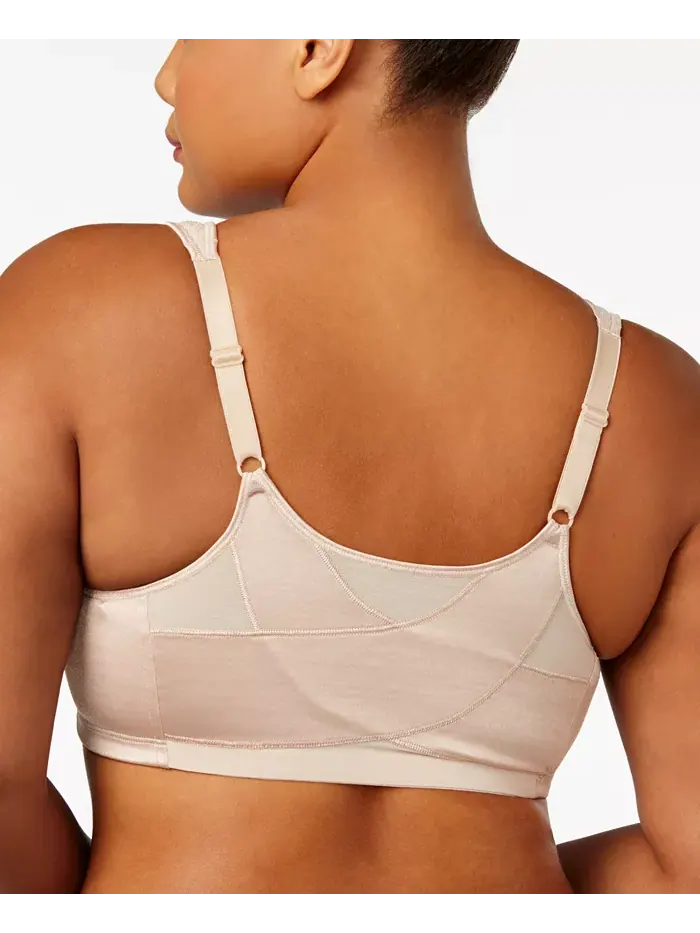 18-часовой бюстгальтер Posture Boost Front Close Wireless USE525, только онлайн Playtex — изображение 2 из 3, светлый бежевый