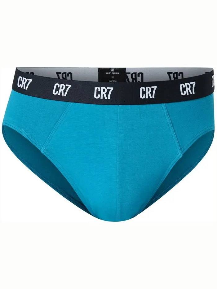 Мужские трусы из смесового хлопка, упаковка из 3 шт. CR7 — изображение 3 из 4, синий