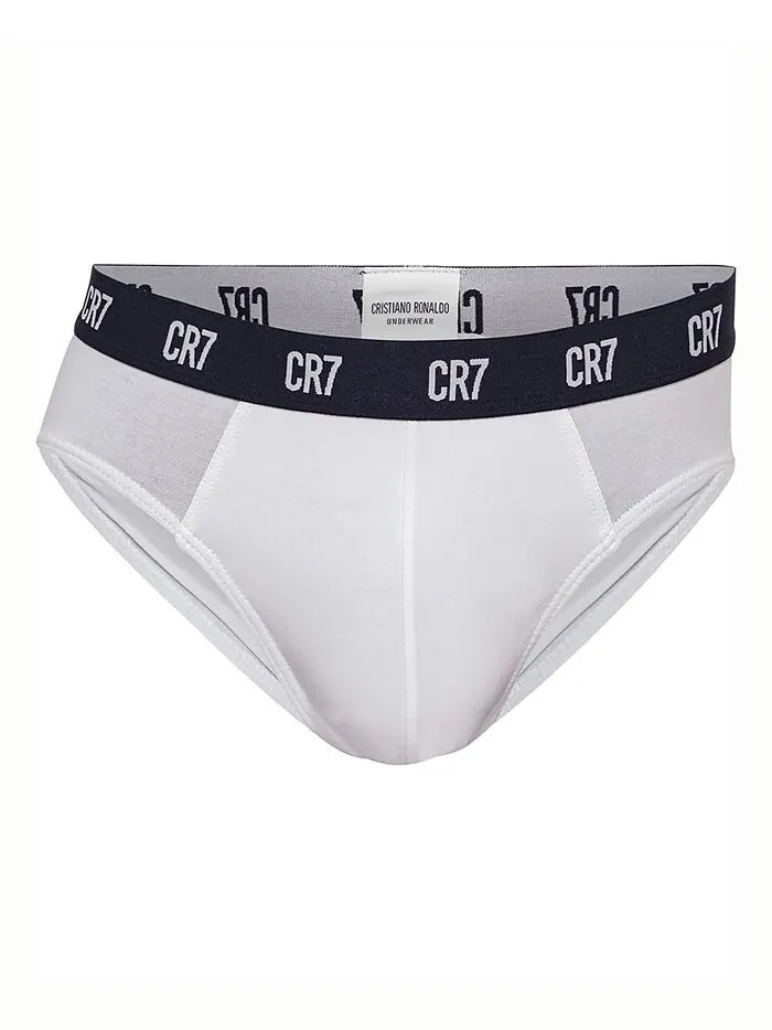Мужские трусы из смесового хлопка, упаковка из 3 шт. CR7 — изображение 3 из 4, черный серый белый
