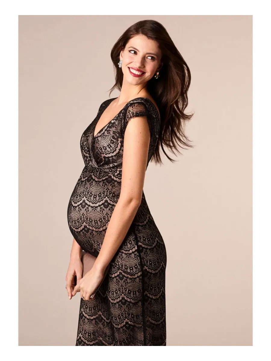 Платье-футляр Tiffany Rose Imogen для беременных Tiffany Rose Maternity — изображение 4 из 8, черный
