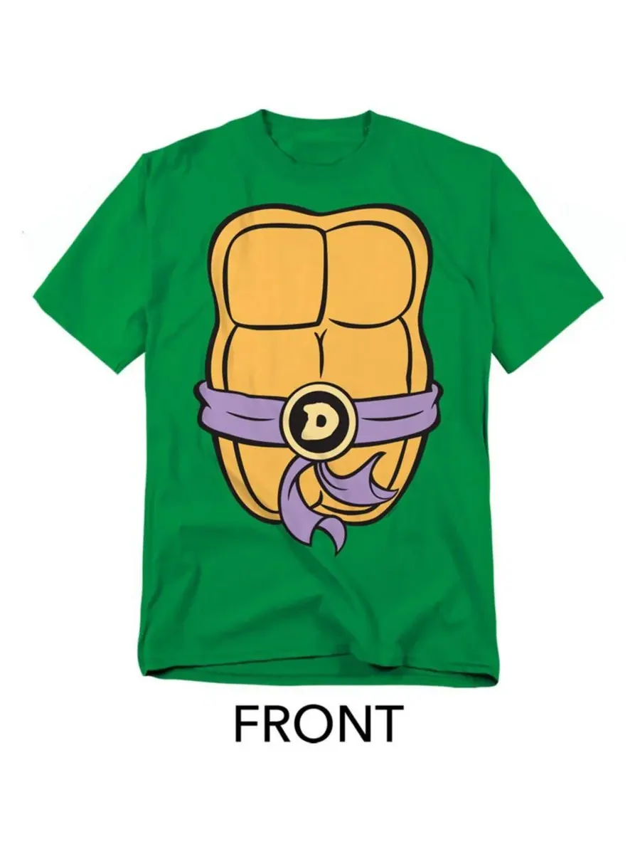 Мужская футболка Donatello Shell с рисунком спереди и сзади Teenage Mutant Ninja Turtles — изображение 3 из 3, зеленый