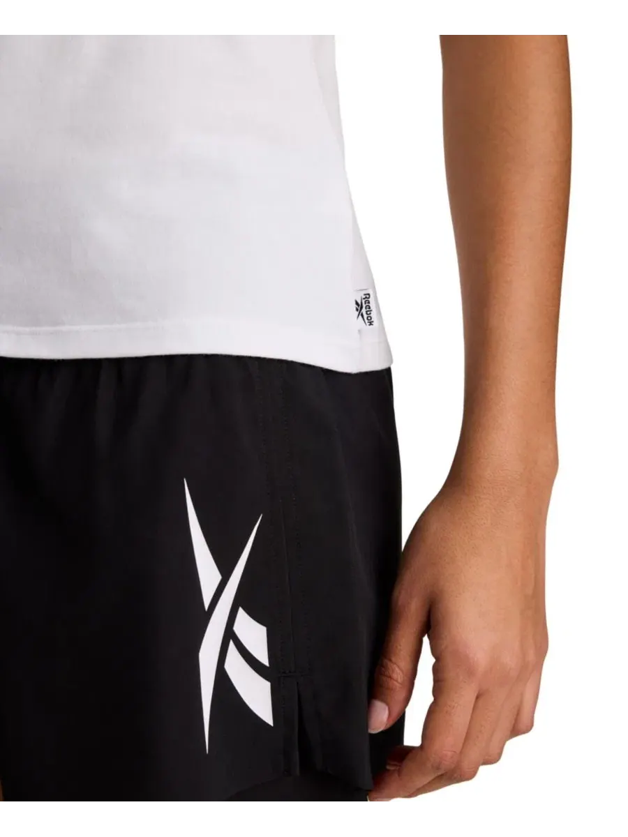 Женский топ без рукавов с круглым вырезом Core Fitted Reebok — изображение 6 из 6, белый