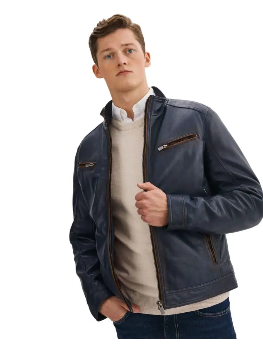 Мужская кожаная байкерская куртка GUNNAR Regency Leathers