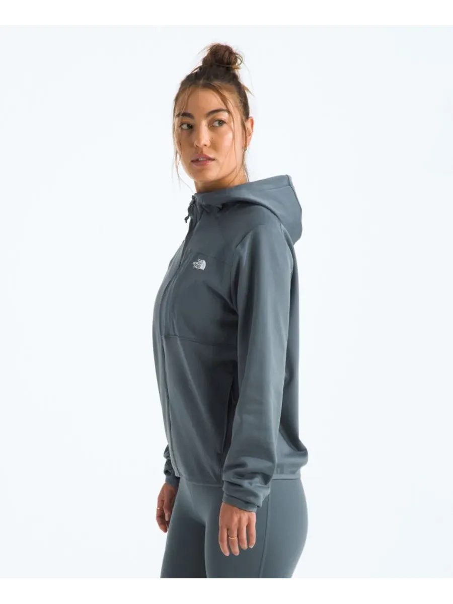 Женская флисовая толстовка на молнии для активного отдыха The North Face — изображение 3 из 6, серый