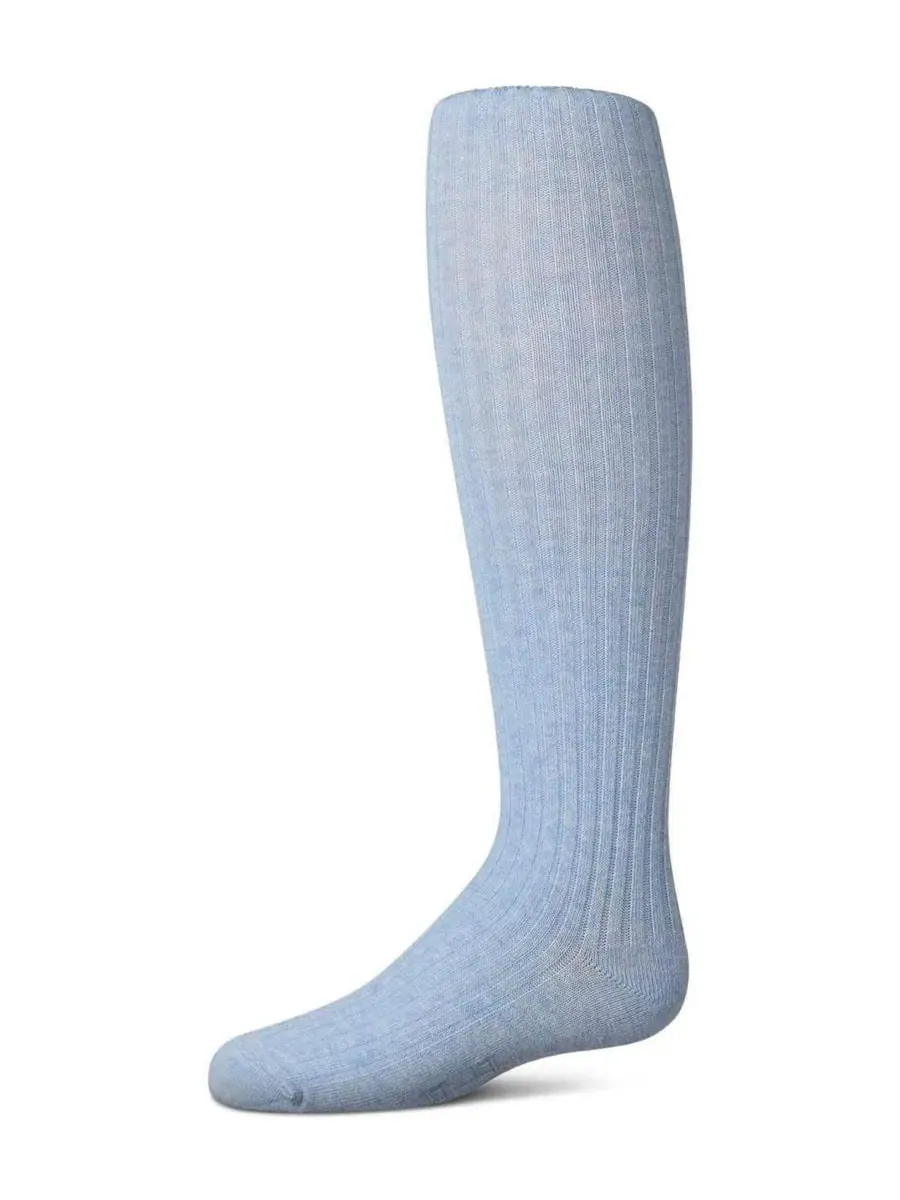 Комплект из 3 пар носков до колена хлопковых с рифленой резинкой MeMoi, Chambray Heather