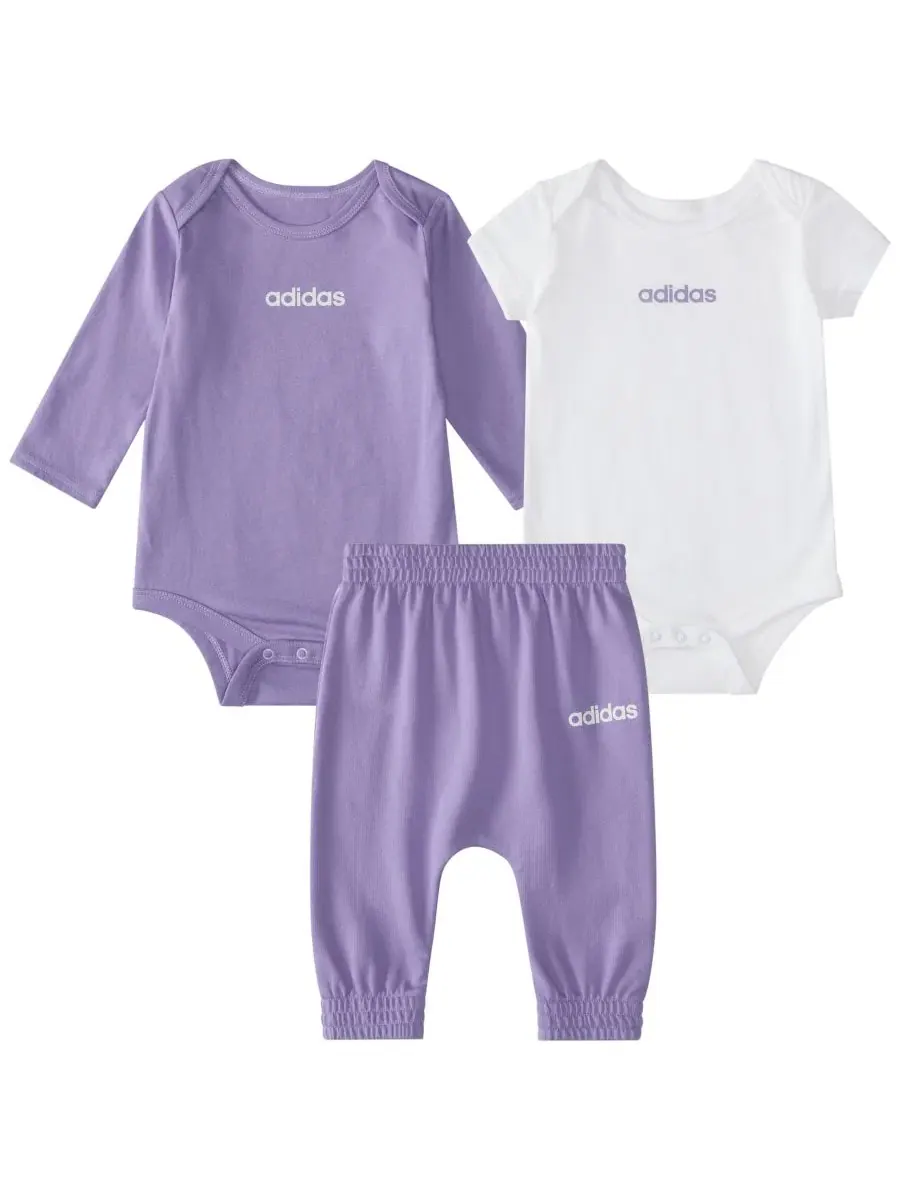 Комплект из 2 боди и брюк adidas
