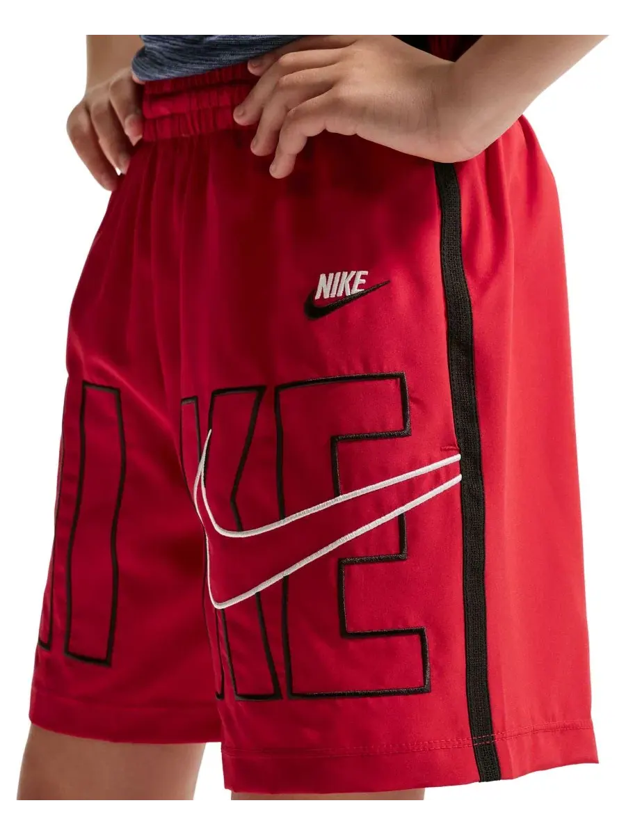 Детские тренировочные шорты Multi Dri-FIT, размер 8-20 Nike — изображение 3 из 4, красный/черный/белый