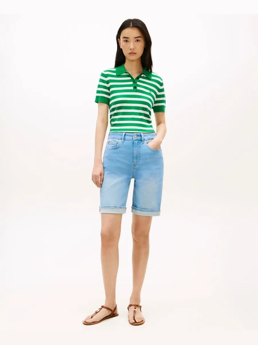 Женские джинсовые шорты Tommy Hilfiger — изображение 5 из 7, синий
