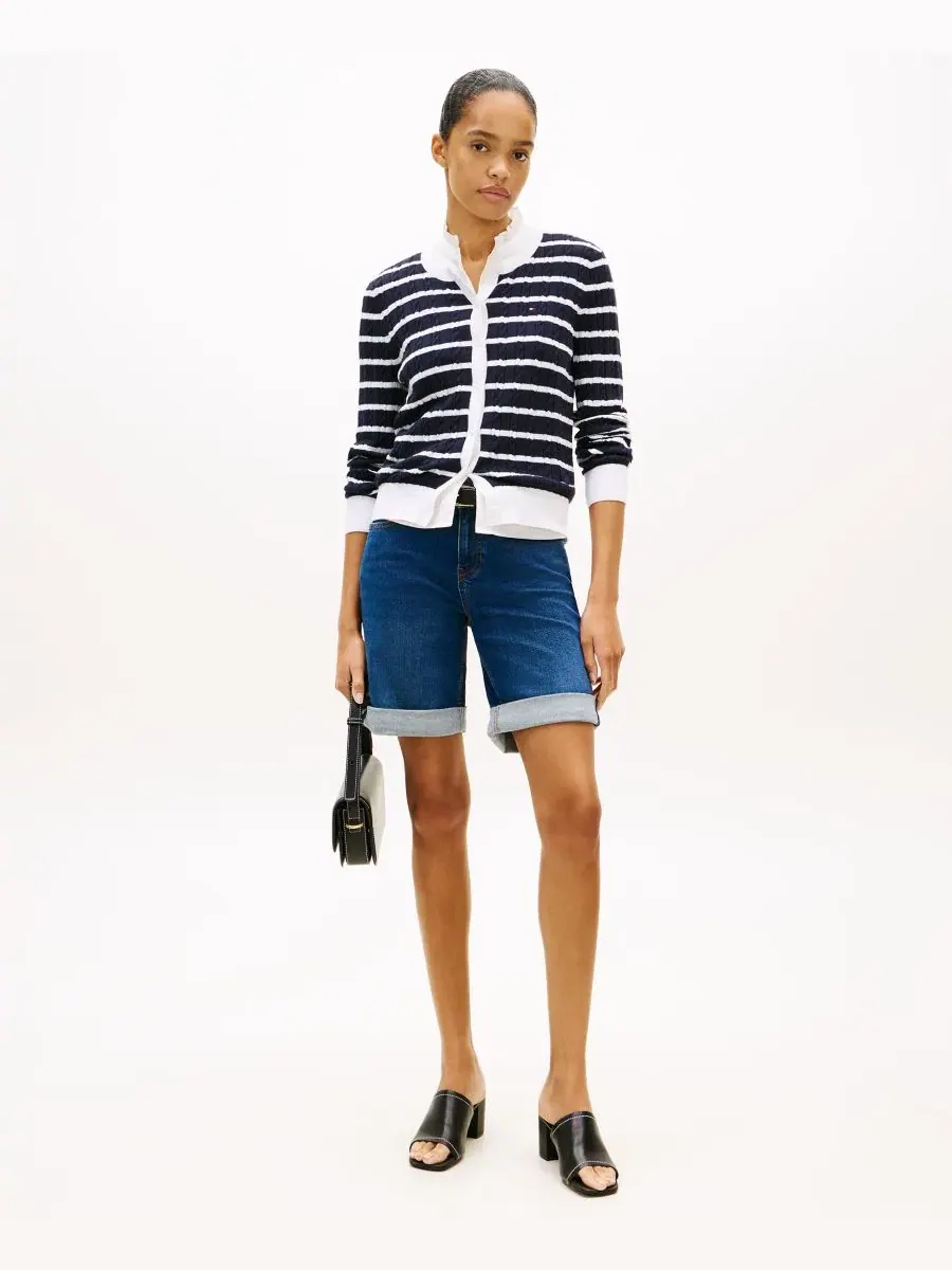 Женские джинсовые шорты Tommy Hilfiger — изображение 2 из 7, синий