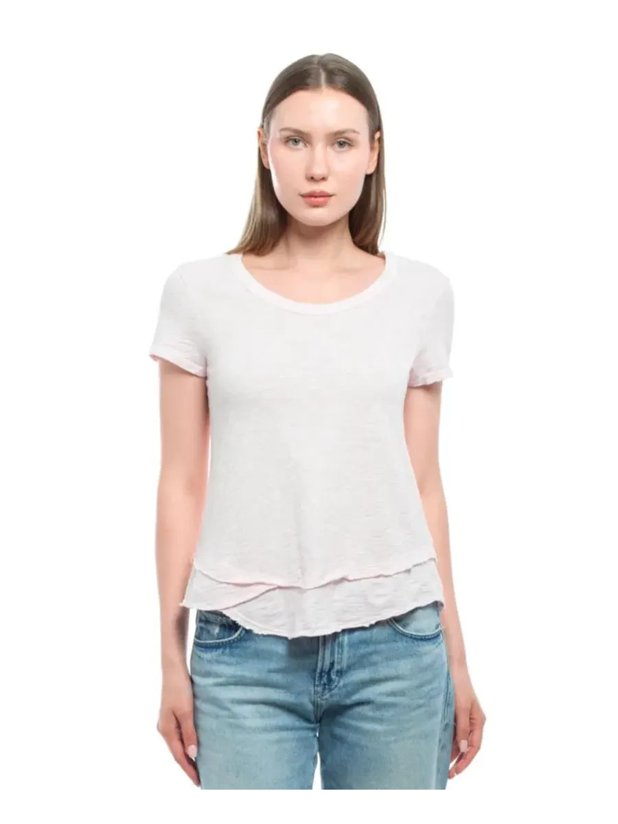 Футболка с имитацией слоев с коротким рукавом WILT — изображение 1 из 5, цветение