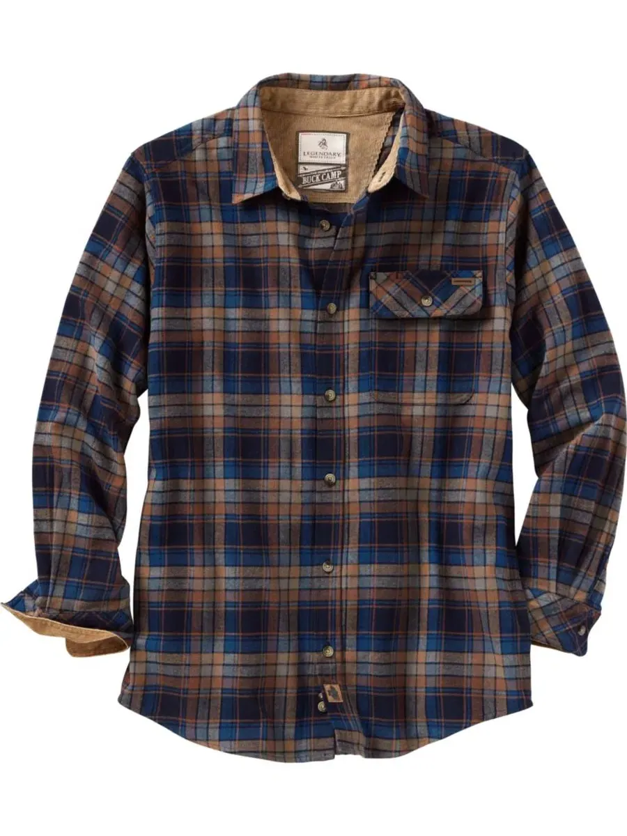 Рубашка с длинным рукавом Buck Camp Legendary Whitetails, Brownstone Plaid — изображение 3 из 6